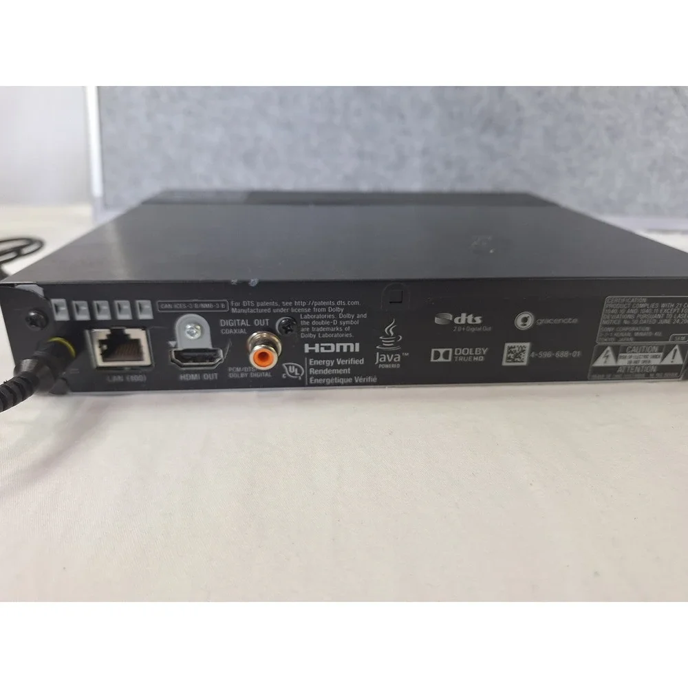 Sony Blu-ray Disc Player BDP-S1700 HDMI USB LAN Dolby TrueHD with Power Adapter